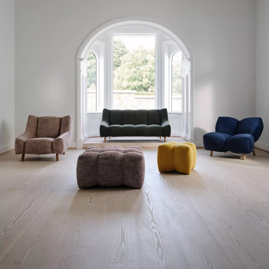 Kolekcja Nawabari BoConcept w nowoczesnym wnętrzu inspirowanym skandynawskim designem premium